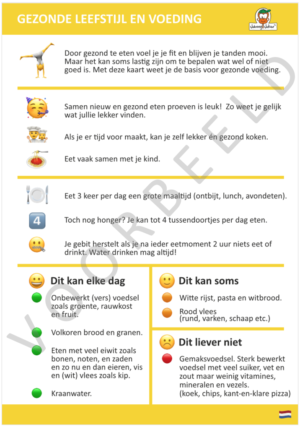 Themakaart - Gezonde leefstijl en voeding (50 stuks) (incl.BTW)