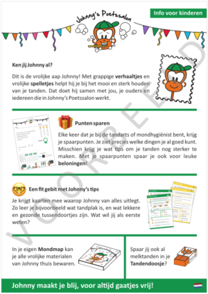 Informatiekaart voor ouders & kind - mondzorg (50 stuks) (incl.BTW)