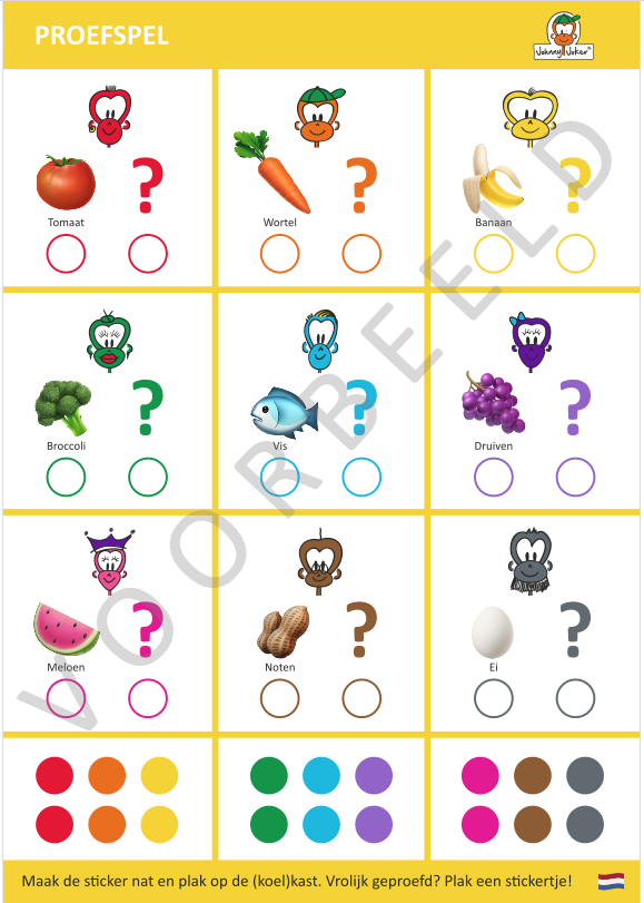 Proefspel (50 stuks) (incl.BTW)