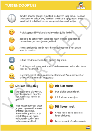 Themakaart - Tussendoortjes (50 stuks) (incl.BTW)